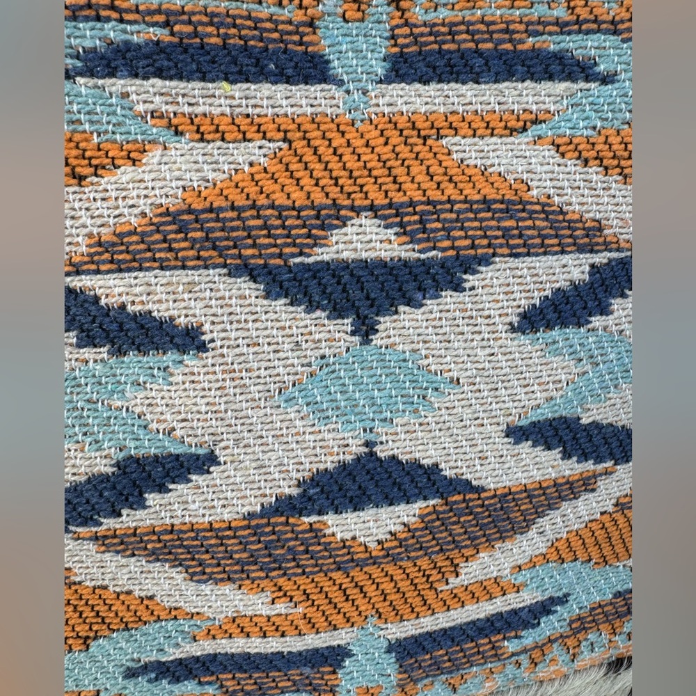 Myra Bag Sun Serape Cotton Weave, Calf Hair and Leather Crossbody Bag NWT - Picture 5 of 12